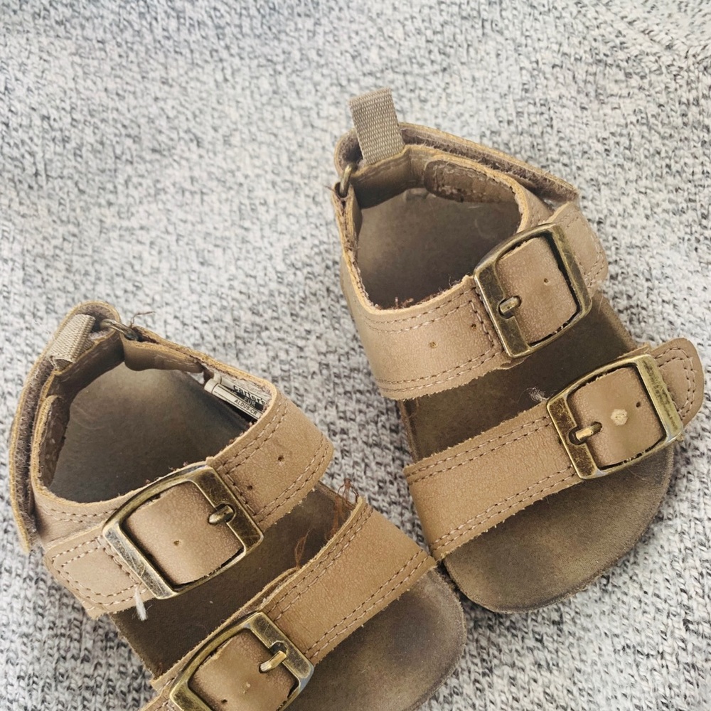 Cork tan sandals
